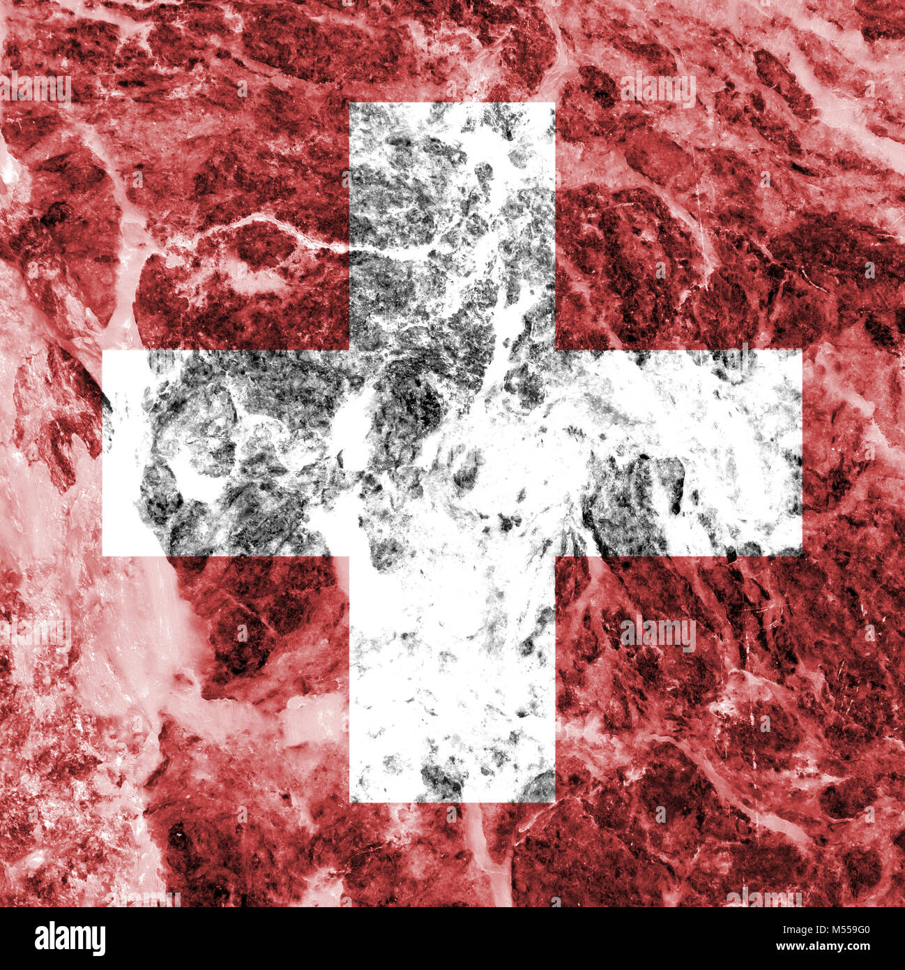 Switzerland Flag Alps Cross Switzerland Stockfotos und -bilder Kaufen -  Alamy