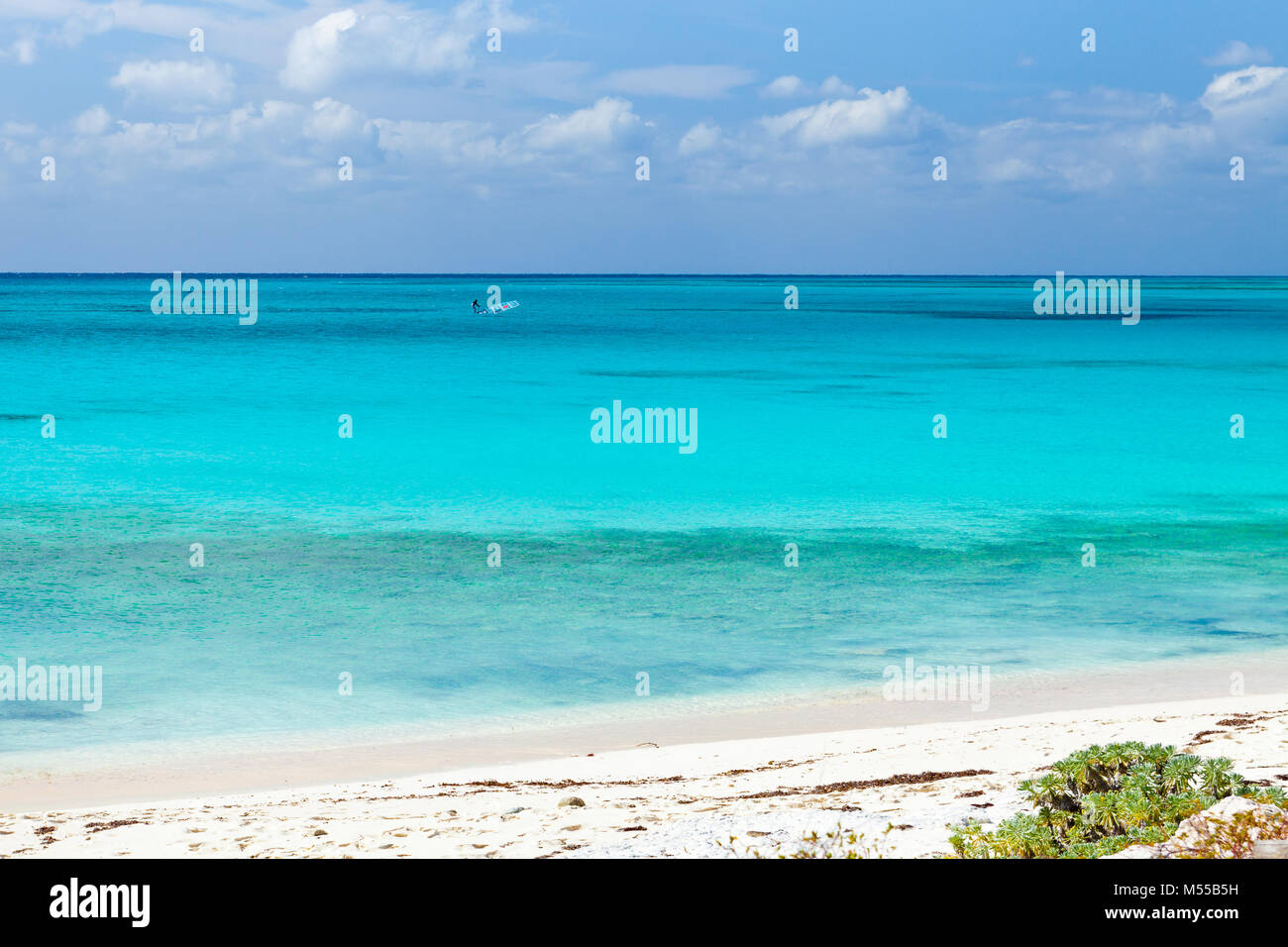 Cayo Largo Strand Kuba Windsurfen Stockfoto