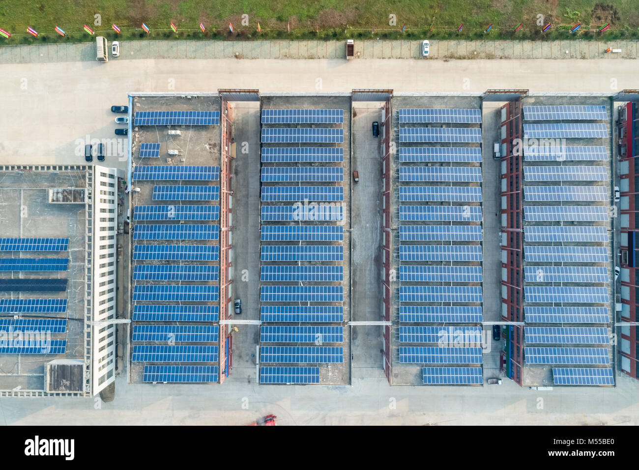 Dach Solar Energy Stockfoto