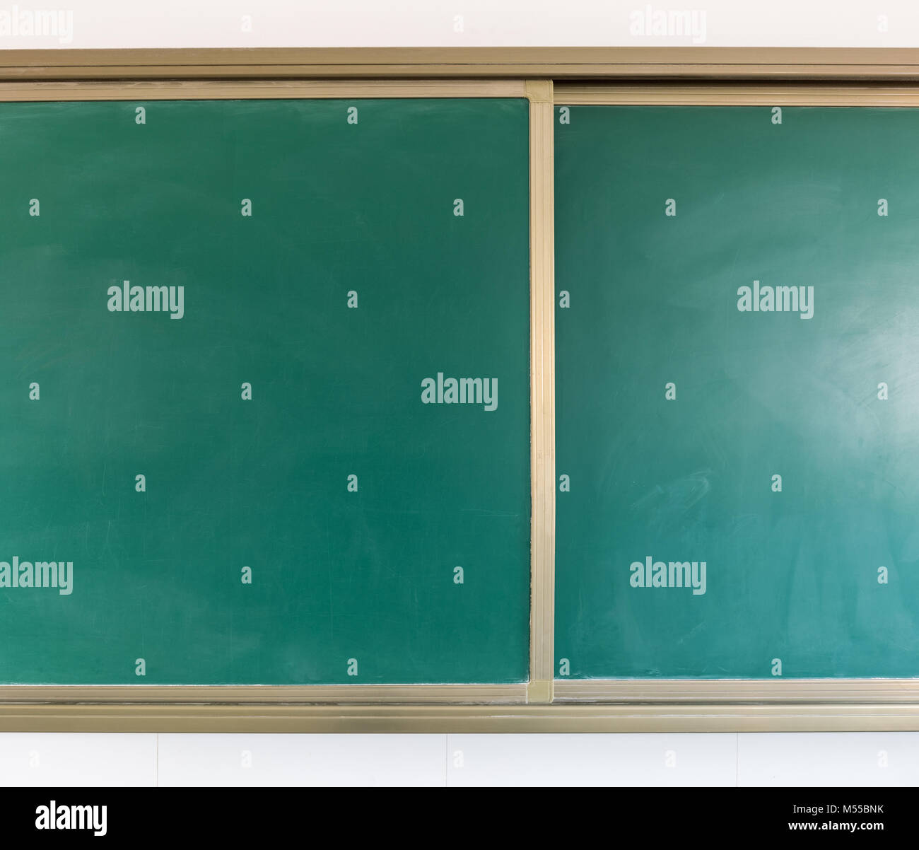 Leere grüne Tafel closeup Stockfoto