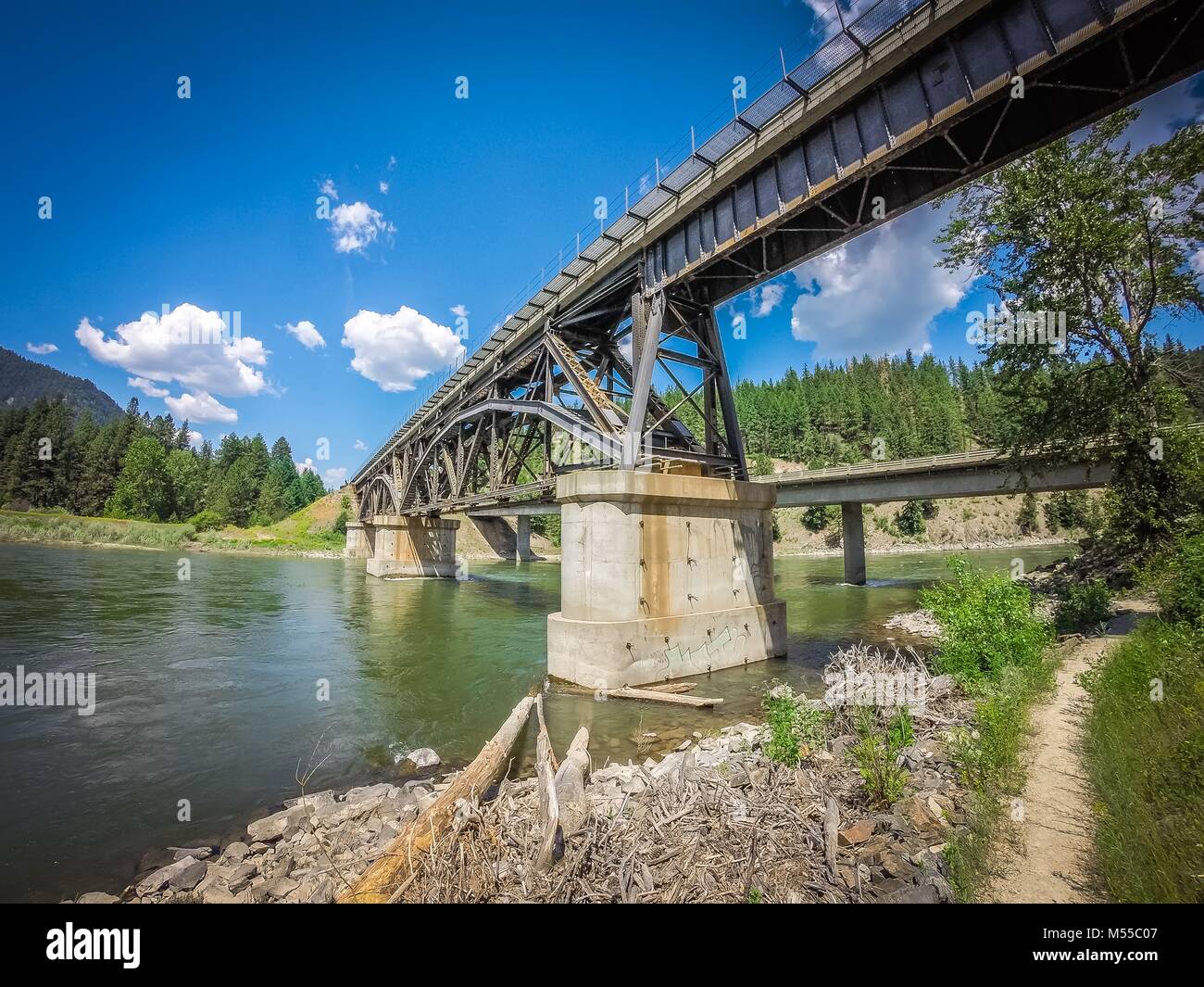 Flathead Reservation Landschaften in Montana Stockfotografie Alamy