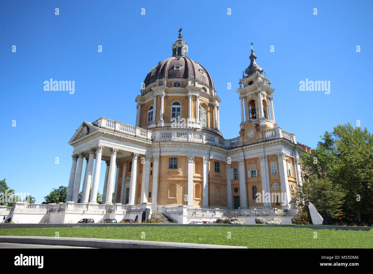 Basilica di Superga, eine barocke Kirche auf Turin (Torino) Berge, Italien, Europa Stockfoto