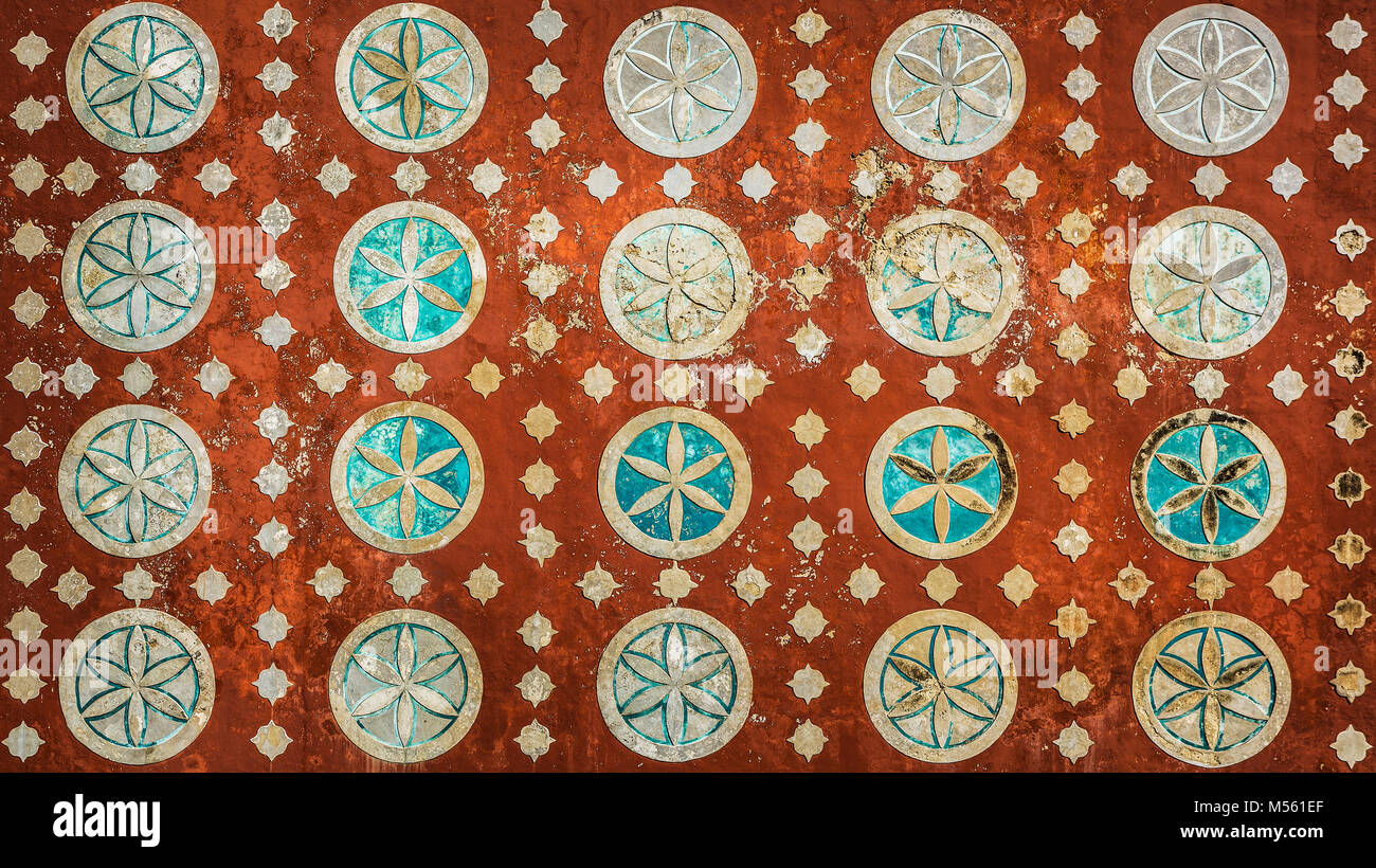 Vintage mexikanischen Muster, sehr detaillierte Kolonialstil Hintergrund Stockfoto