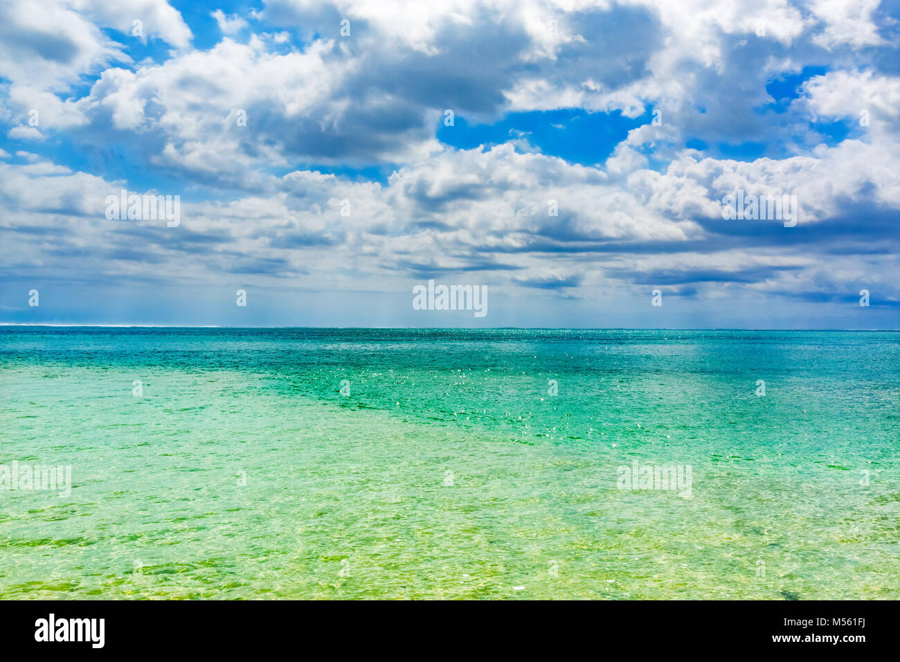 Schöne Landschaft. Meer am Tag Zeit Stockfoto
