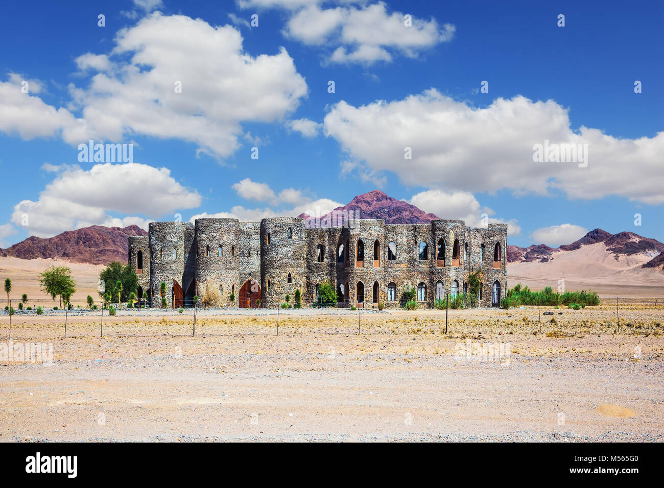 Das Hotel Mirage liegt in der Namib Wüste Stockfoto