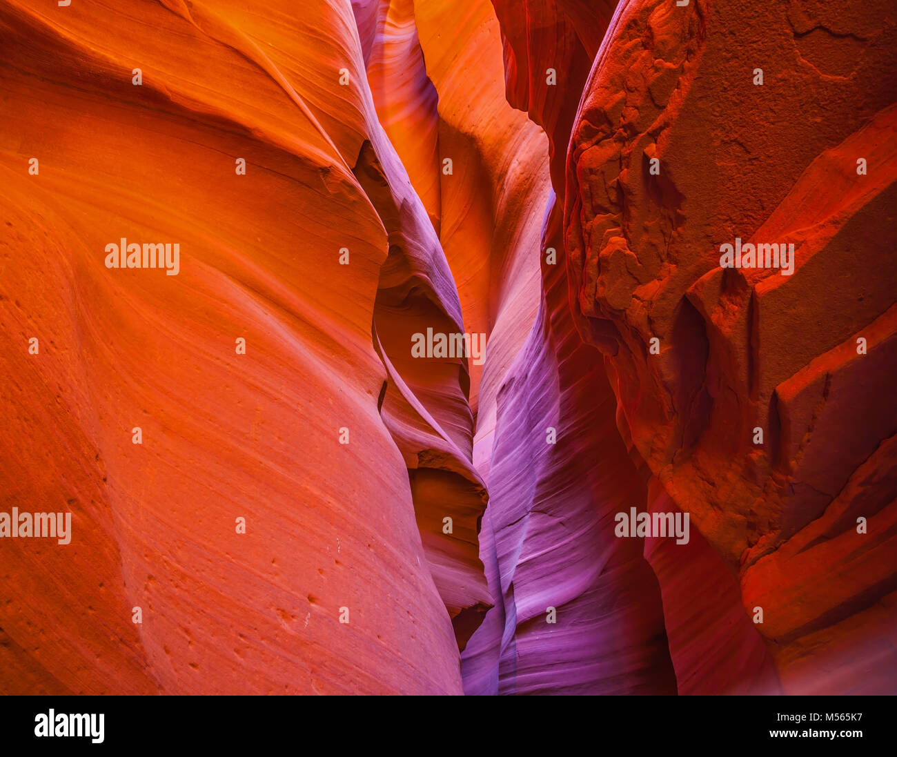 Phänomenal Farbtöne Slot Canyon Antelope Stockfoto