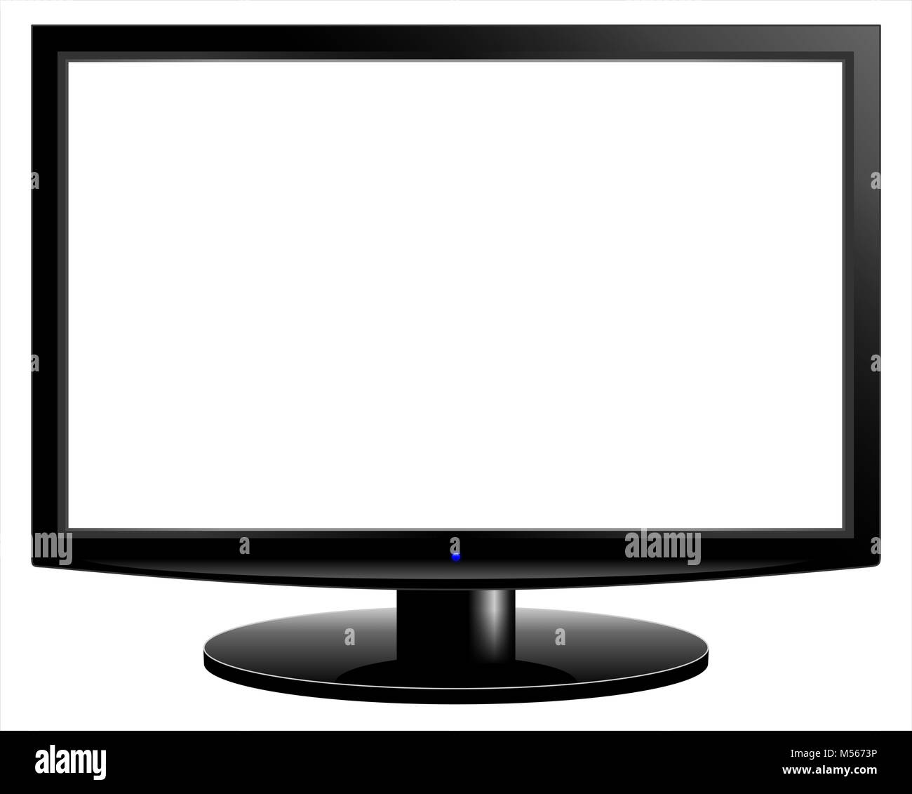 Weiße leere HD TV-Bildschirm Stockfoto