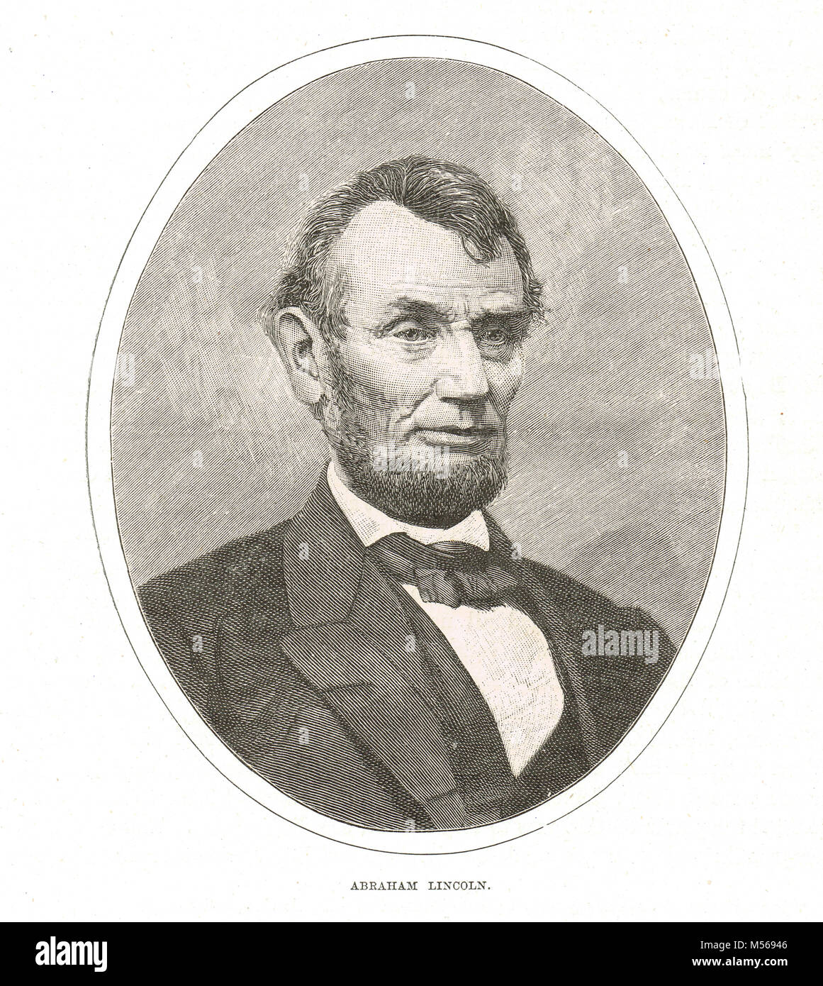 Abraham Lincoln, Präsidenten der Vereinigten Staaten während des amerikanischen Bürgerkriegs Stockfoto