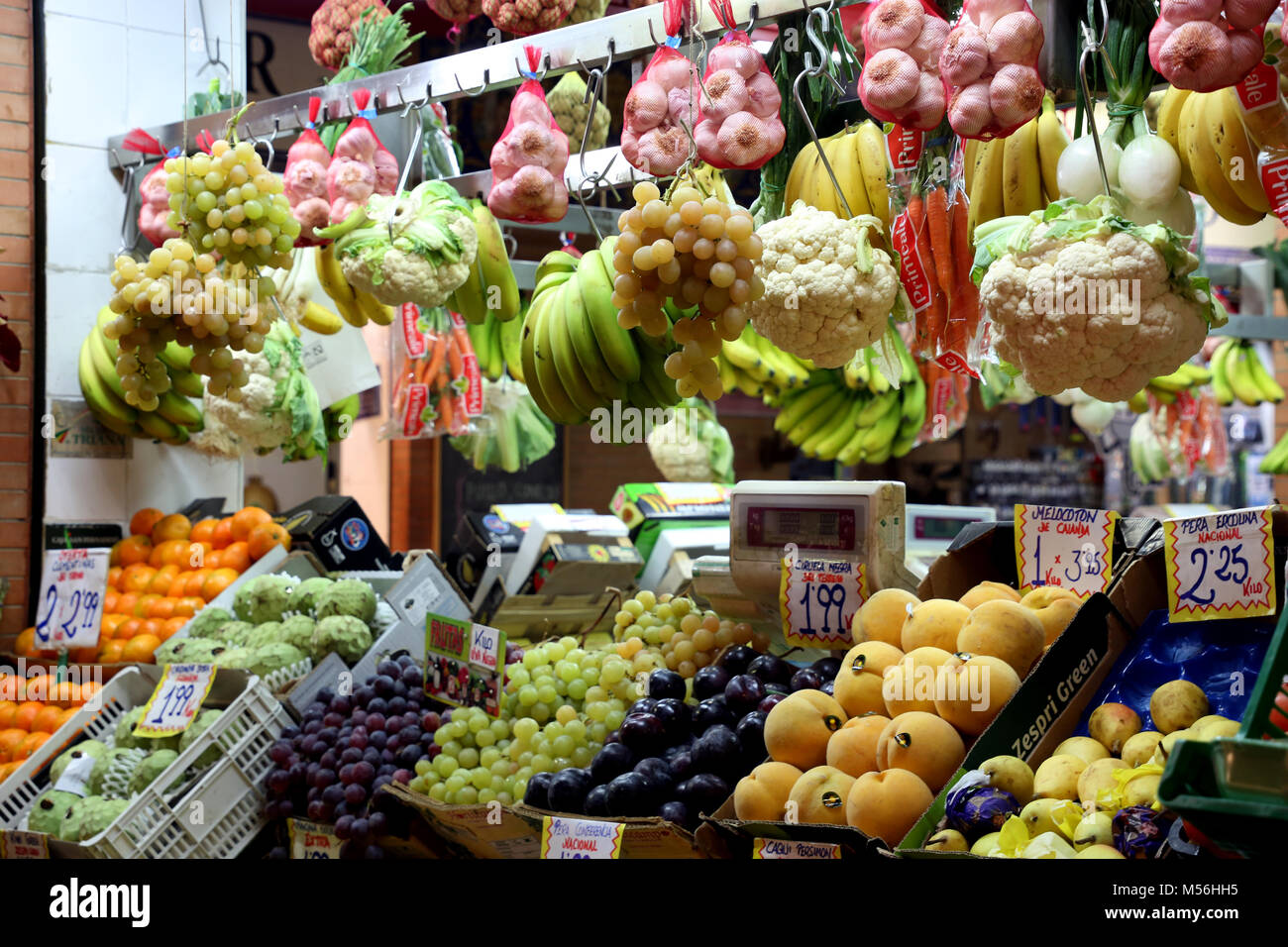 Markthalle Mercado de Tirana Stockfoto