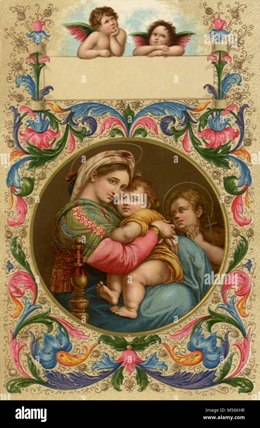 Madonna della Sedia (Detail) Stockfoto