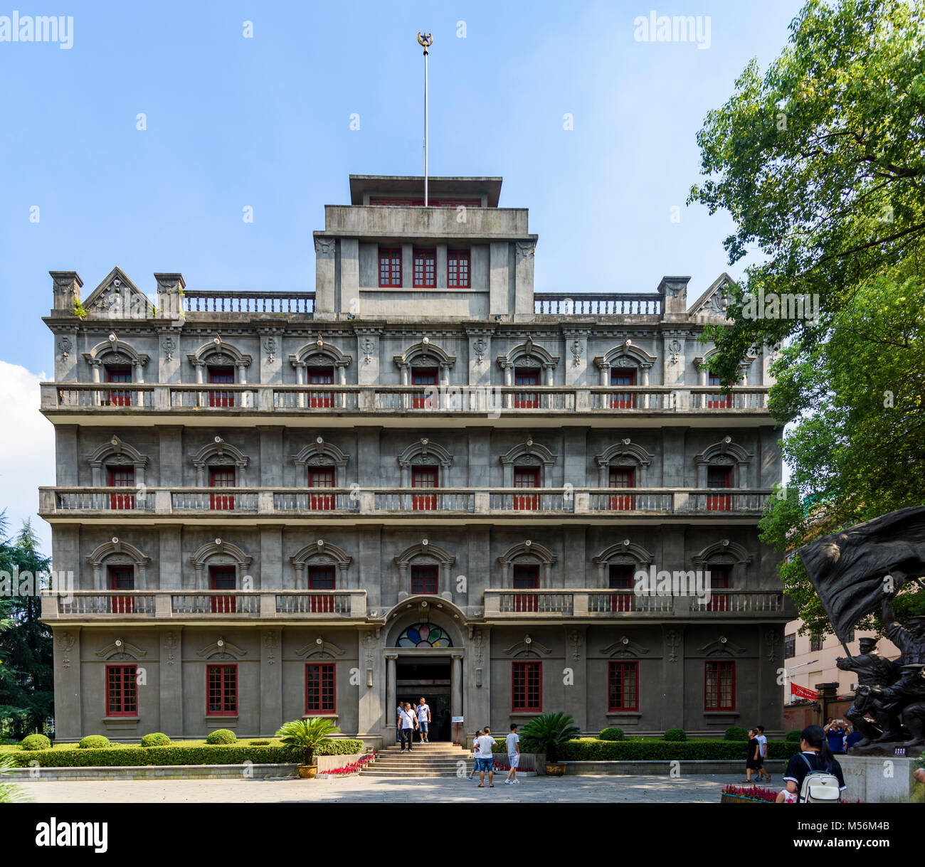 Die ehemalige Jiangxi Hotel wurde das Hauptquartier der Aufstand in Nanchang, was die Grundlagen der Volksbefreiungsarmee Chinas. Stockfoto