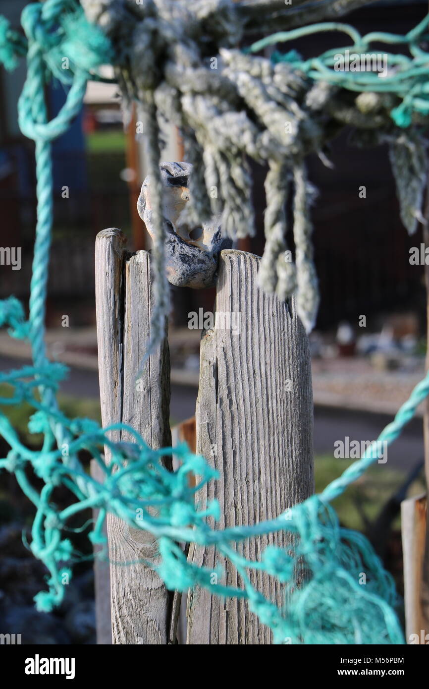 Seaside Beach Hut life style Hell schöne Farbige Stockfoto