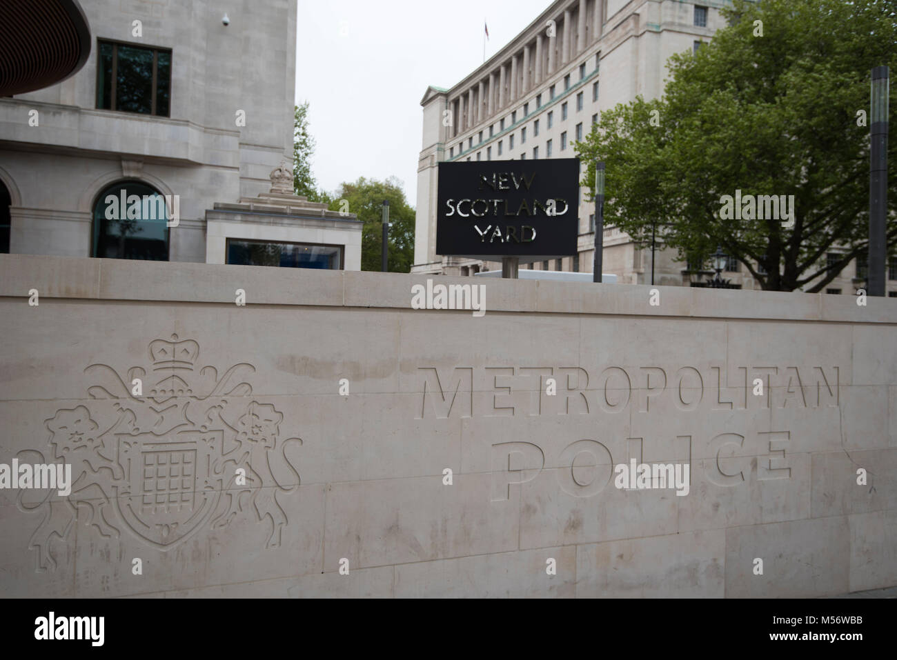 New Scotland Yard, die Metropolitan Police London Sommer 2017 Stockfoto