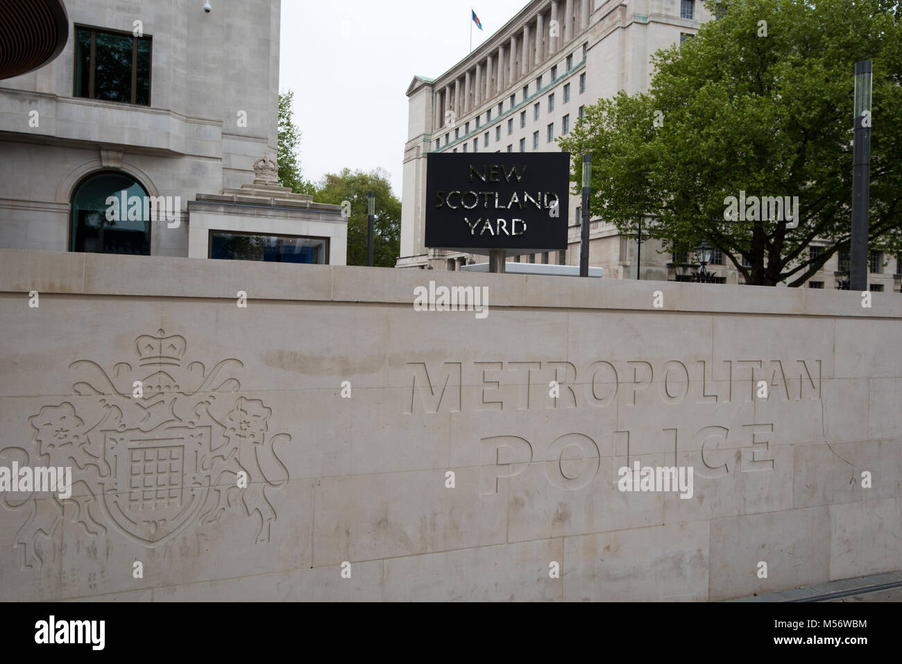 New Scotland Yard, die Metropolitan Police London Sommer 2017 Stockfoto