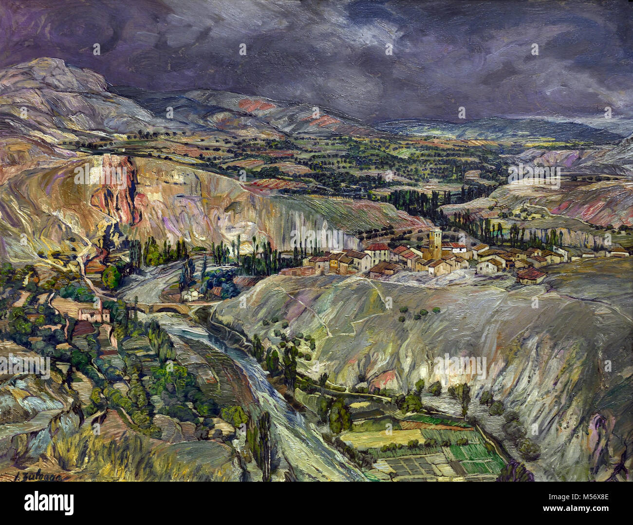 Landschaft 1939 Ignacio Zuloaga wurde in Eibar am 26. Juli 1870 geboren. 20., Jahrhundert, Spanien, Spanisch, Stockfoto