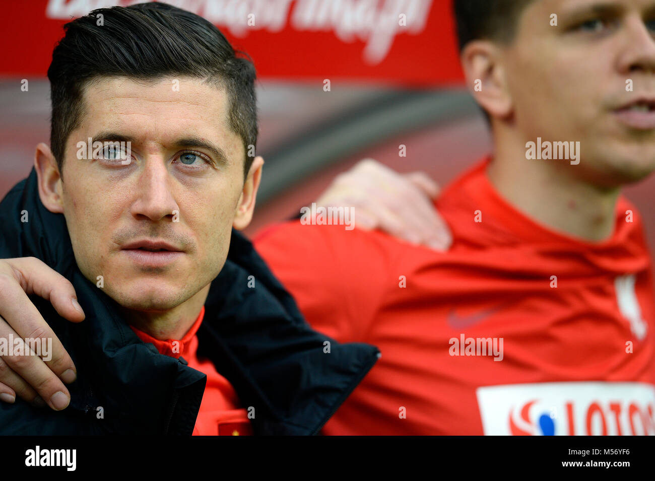 WROCLAW, Polen, 26. März 2016: Internationaler Fußball-Spiel Polen - Finnland o/p Robert Lewandowski Bayern München Stockfoto