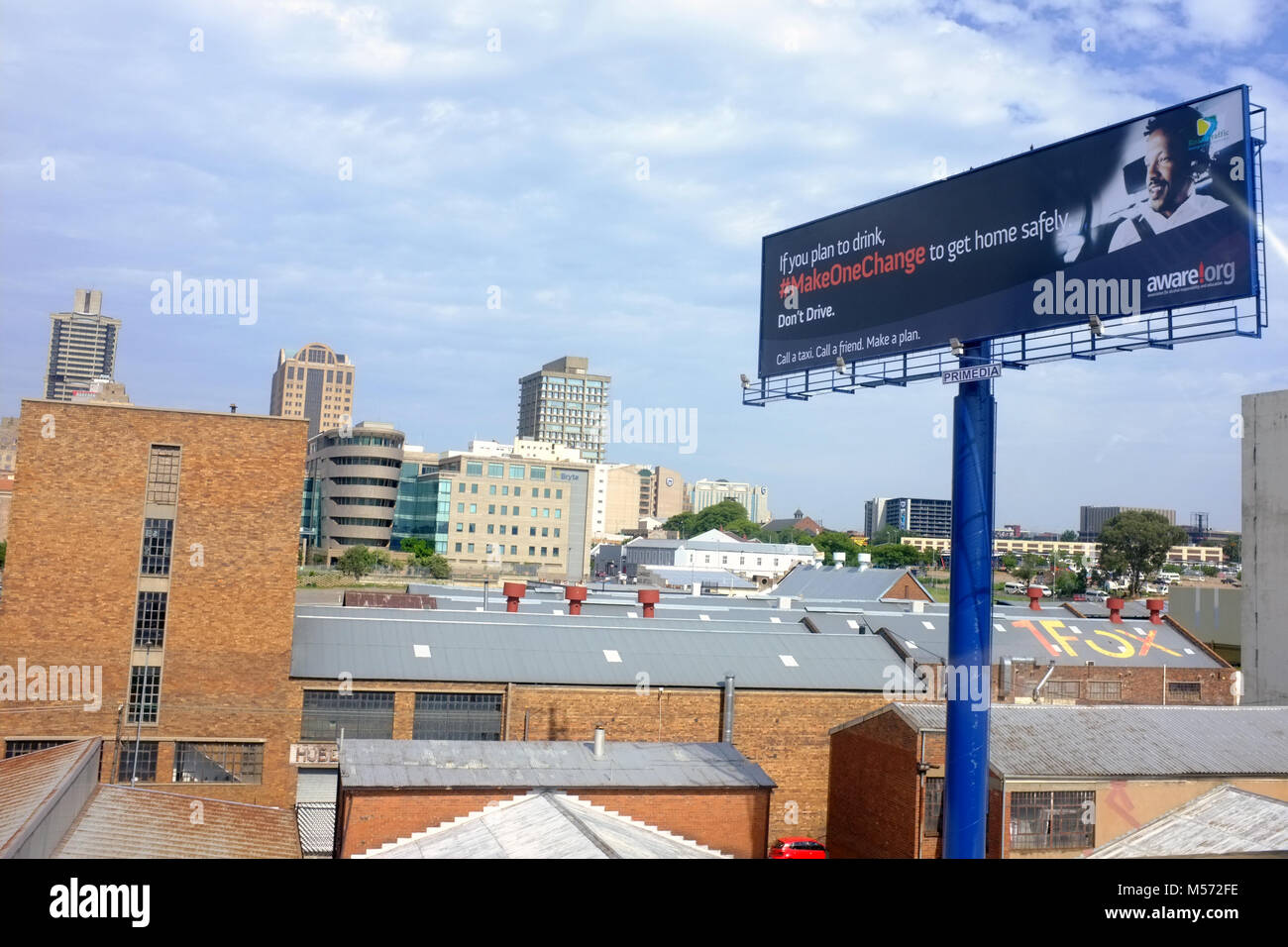 Johannesburg CBD (Central Business District) in Südafrika Stockfoto