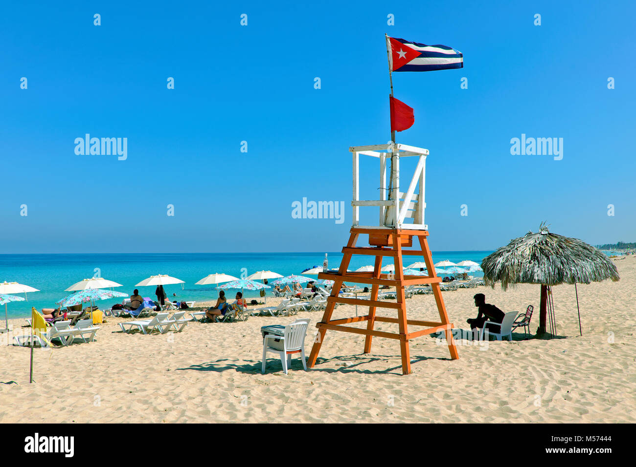 Playas del Este Strand Santa Maria del Mar, Habana del Este/östlich von Havanna, Kuba, Karibik Stockfoto