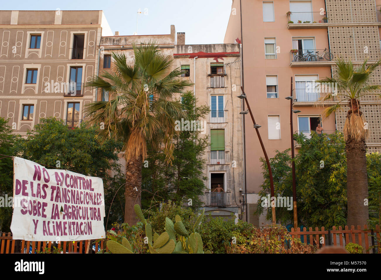Barcelona, Katalonien. Spanien. Barrio. Stockfoto