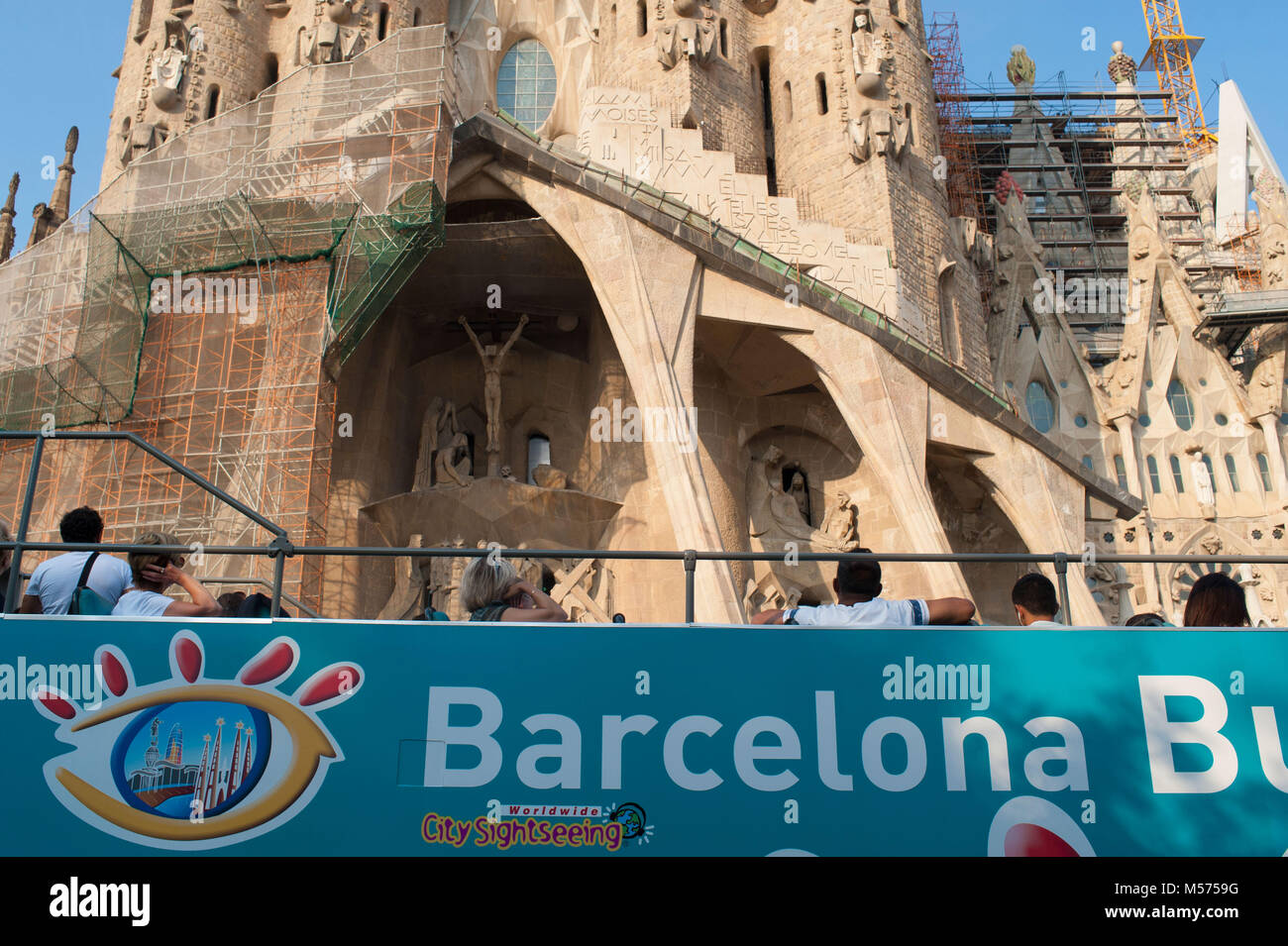 Barcelona, Katalonien. Spanien. Sagrada Familia von Antoni Gaudì. Stockfoto