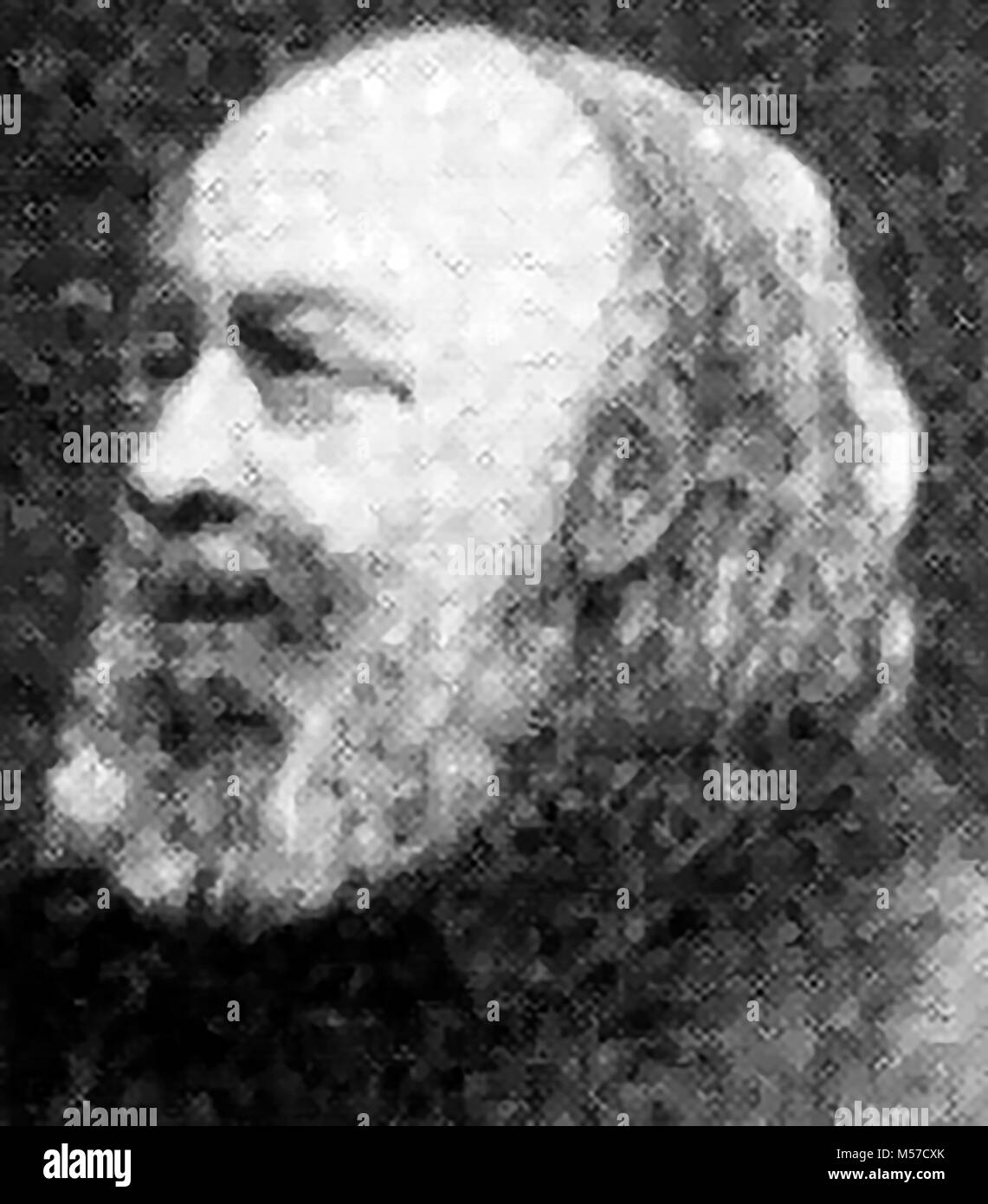 Eine 1921 gedruckte Portrait von Sir Edwin Chadwick, britischer Reformator (1800-1890) für seine Arbeit über schlechte Gesetze und Arbeitshäusern in Großbritannien bekannt Stockfoto