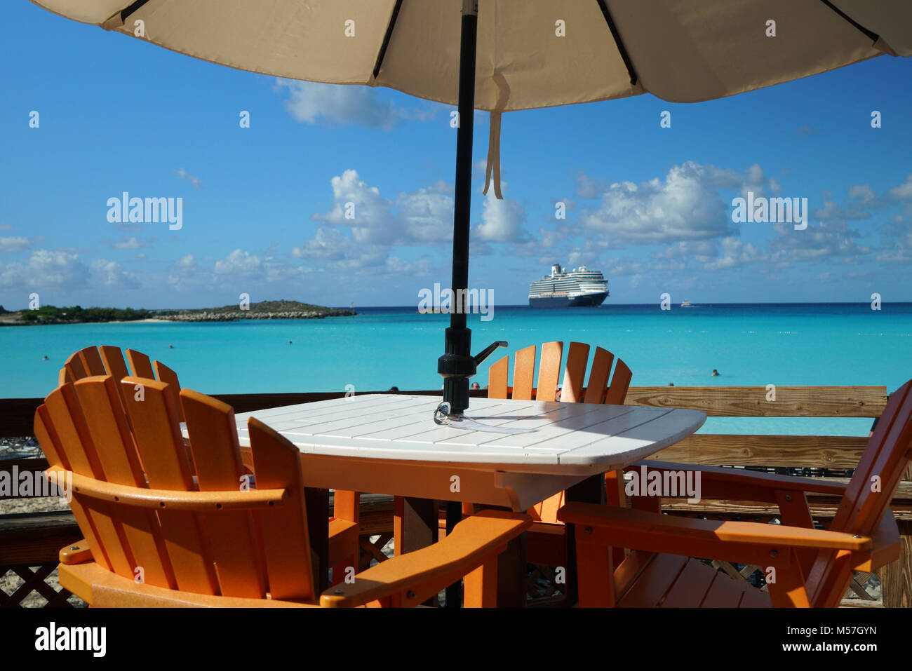 Half Moon Cay, Bahamas Stockfoto