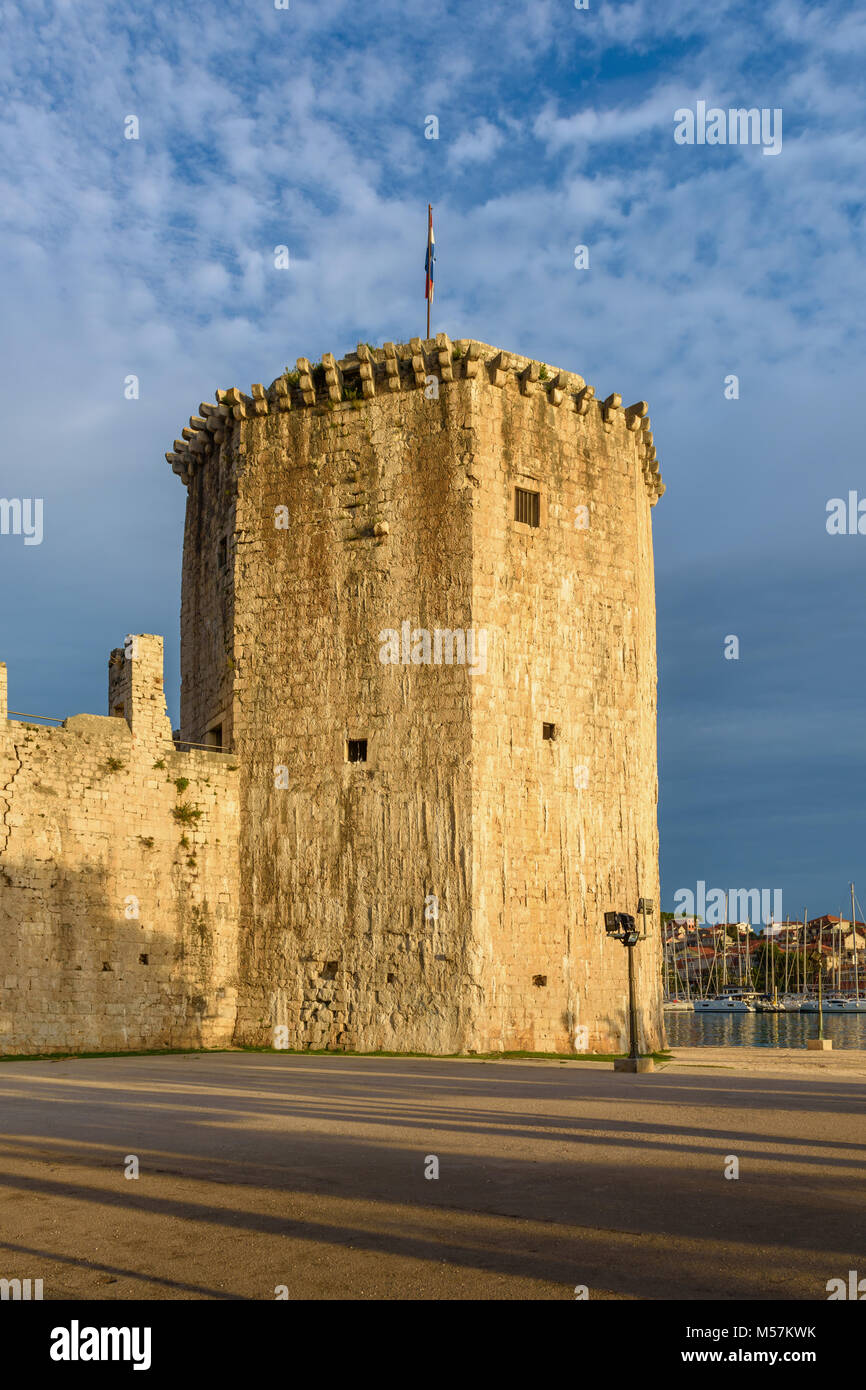 Die Festung Kamerlengo veriga Turm, Schloss, Trogir, Kroatien Stockfoto