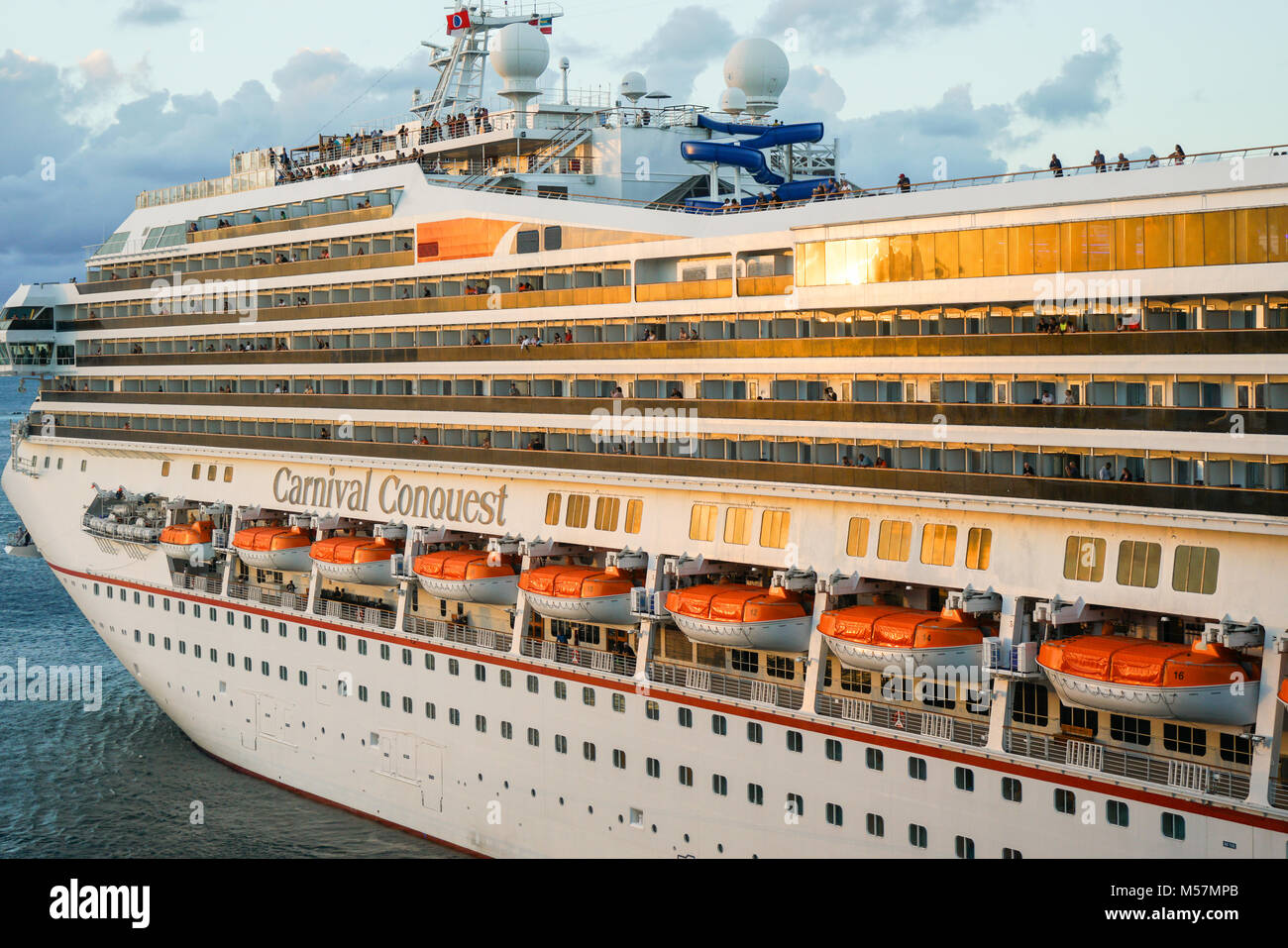 Kreuzfahrtschiffe, Nassau, Bahamas Stockfoto