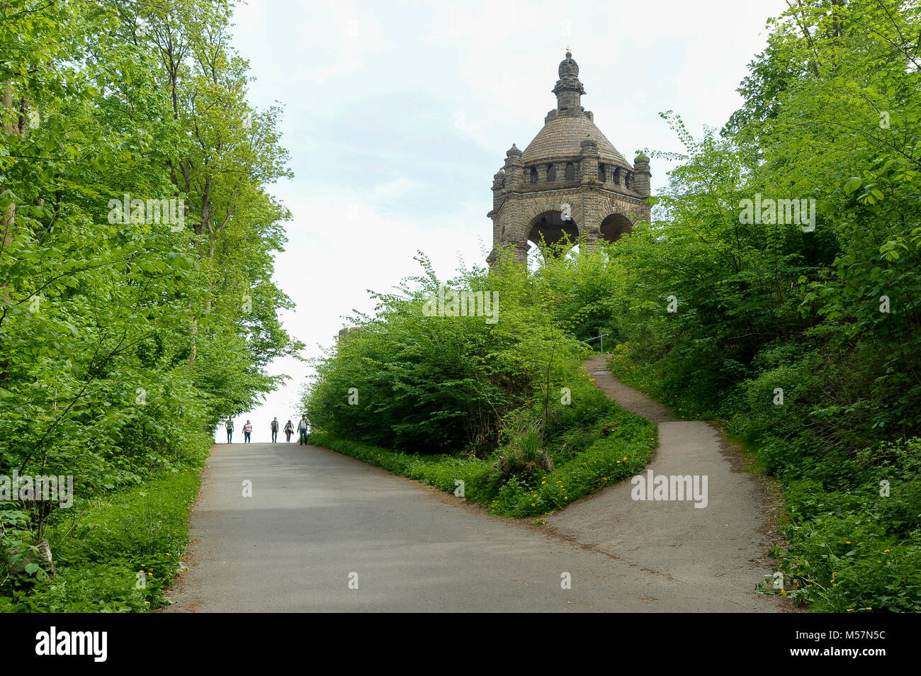 88 meter Höhe Kaiser-Wilhelm-Denkmal (Kaiser Wilhelm Denkmal) 1892-1896 von Bruno Schmitz und Kaspar von Zumbusch zu Ehren wilchelm ich, der Stockfoto