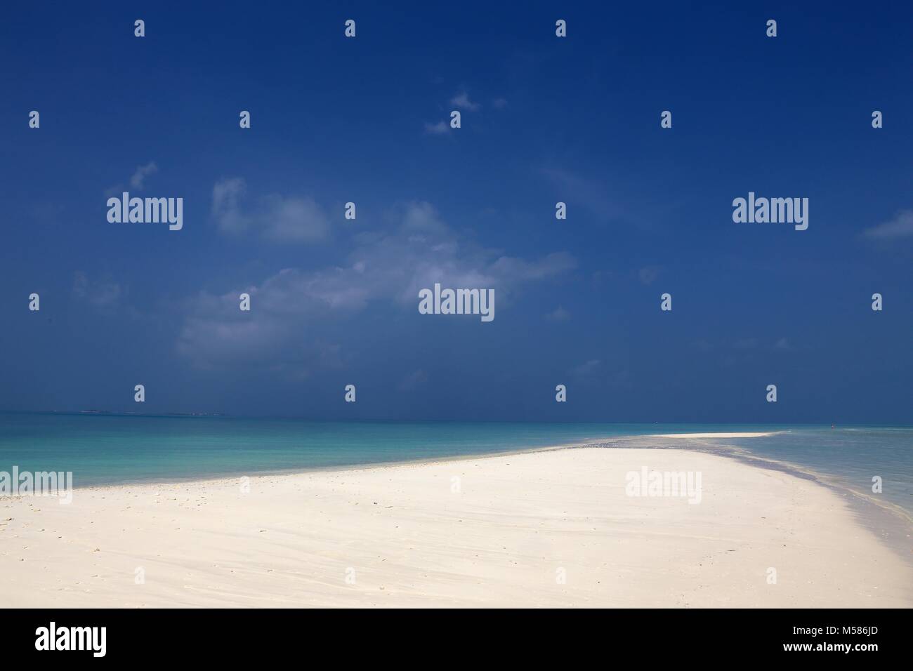 Das Leben ist ein Strand Stockfoto