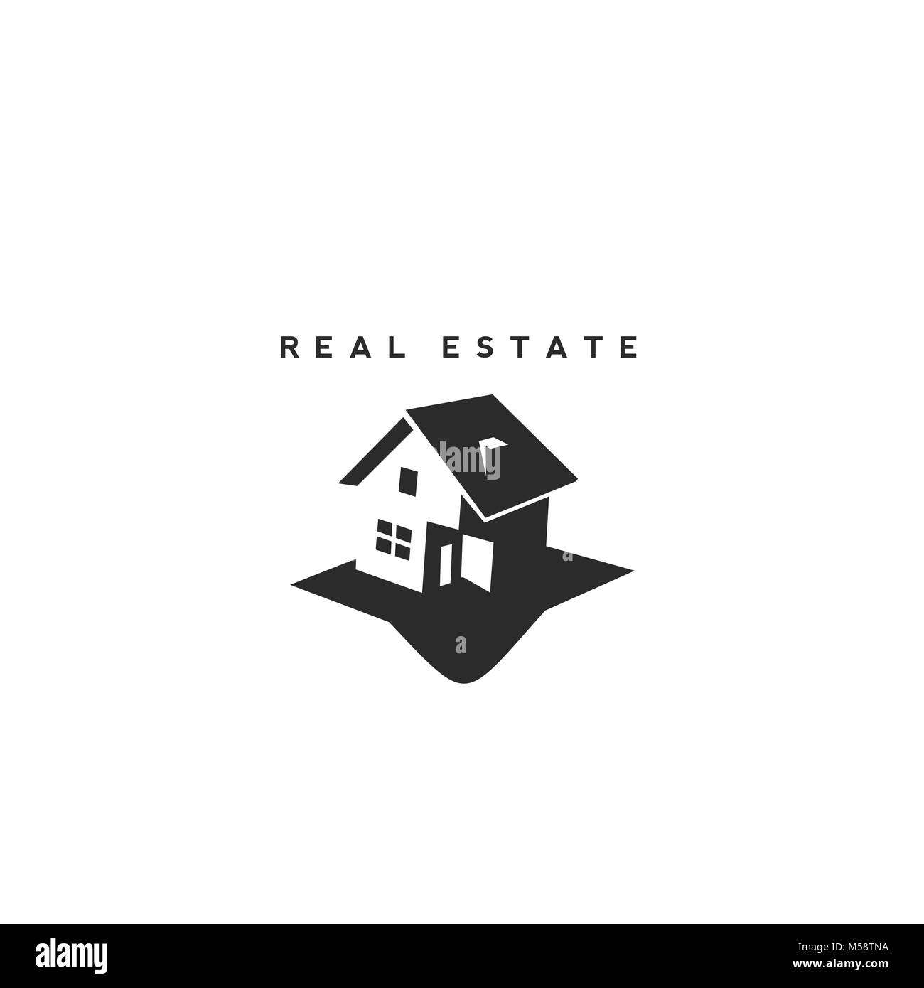 Immobilien Vektor logo Vorlage. Stock Vektor