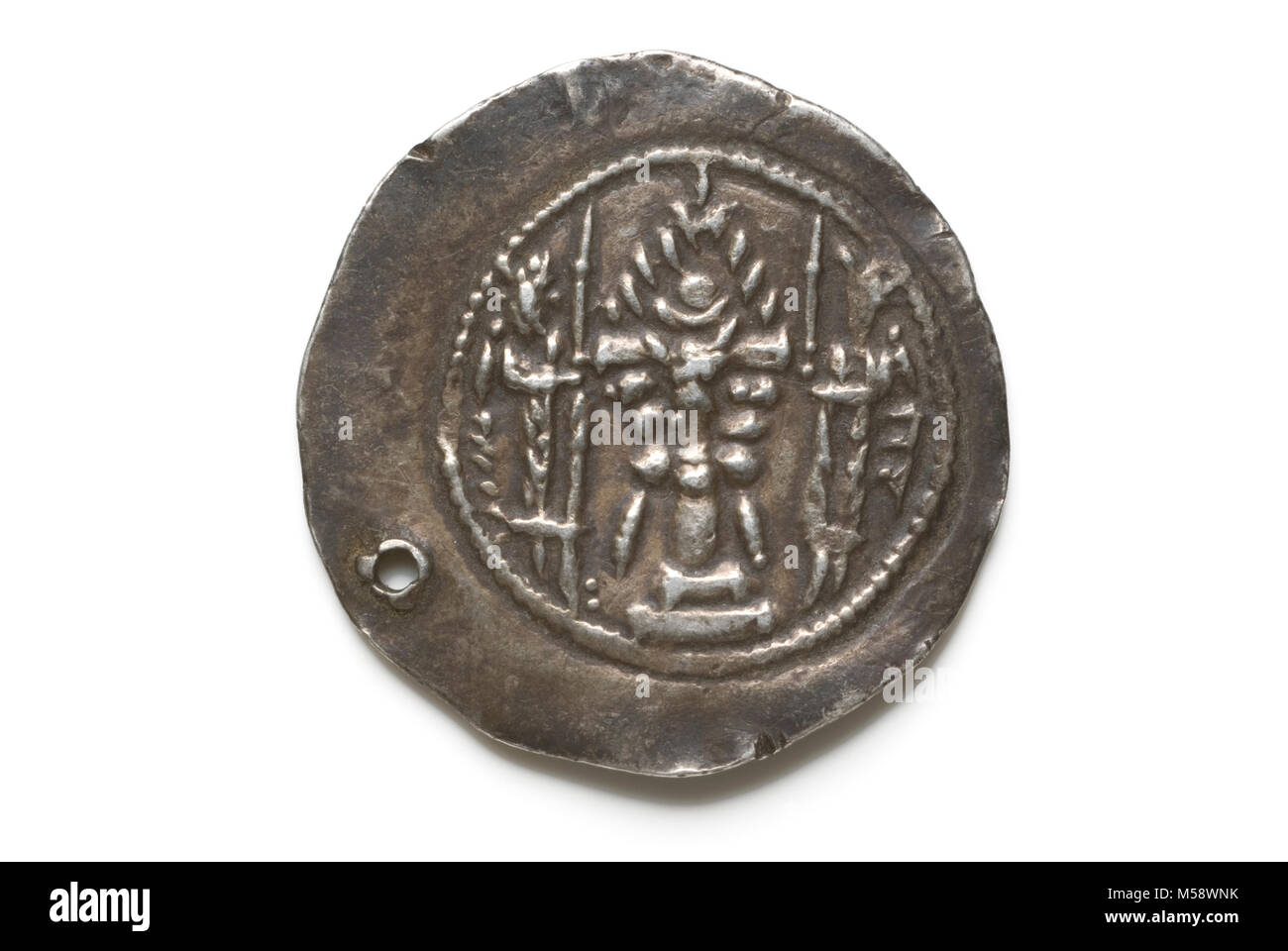 Sassanidischen Münze Varhan V Stockfoto
