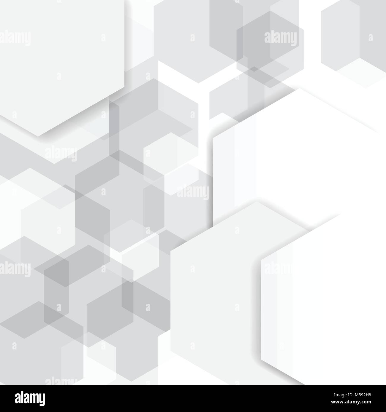 Abstrakte Schwarze und Weiße geometrische Hintergrund. Vector Illustration EPS 10. Stock Vektor