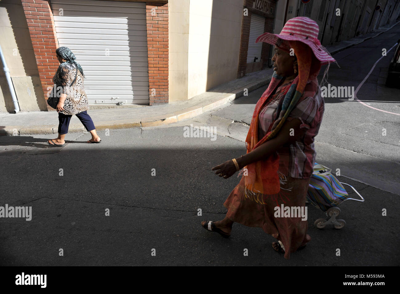 Marseille, Frankreich. Viertel Panier. Stockfoto