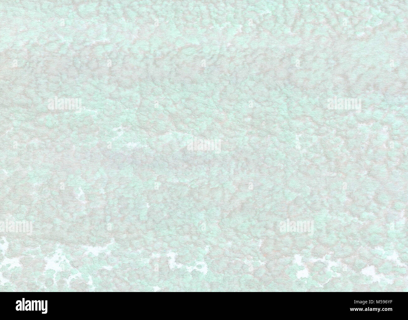 Licht grün grau Handgemalten Aquarell Hintergrund mit kopieren. Papier Textur. Natürliches Aussehen. Stockfoto