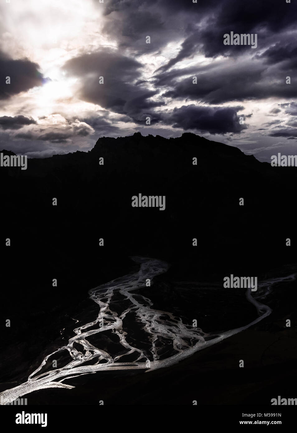 Die mächtigen Himalaya Landschaft Stockfoto