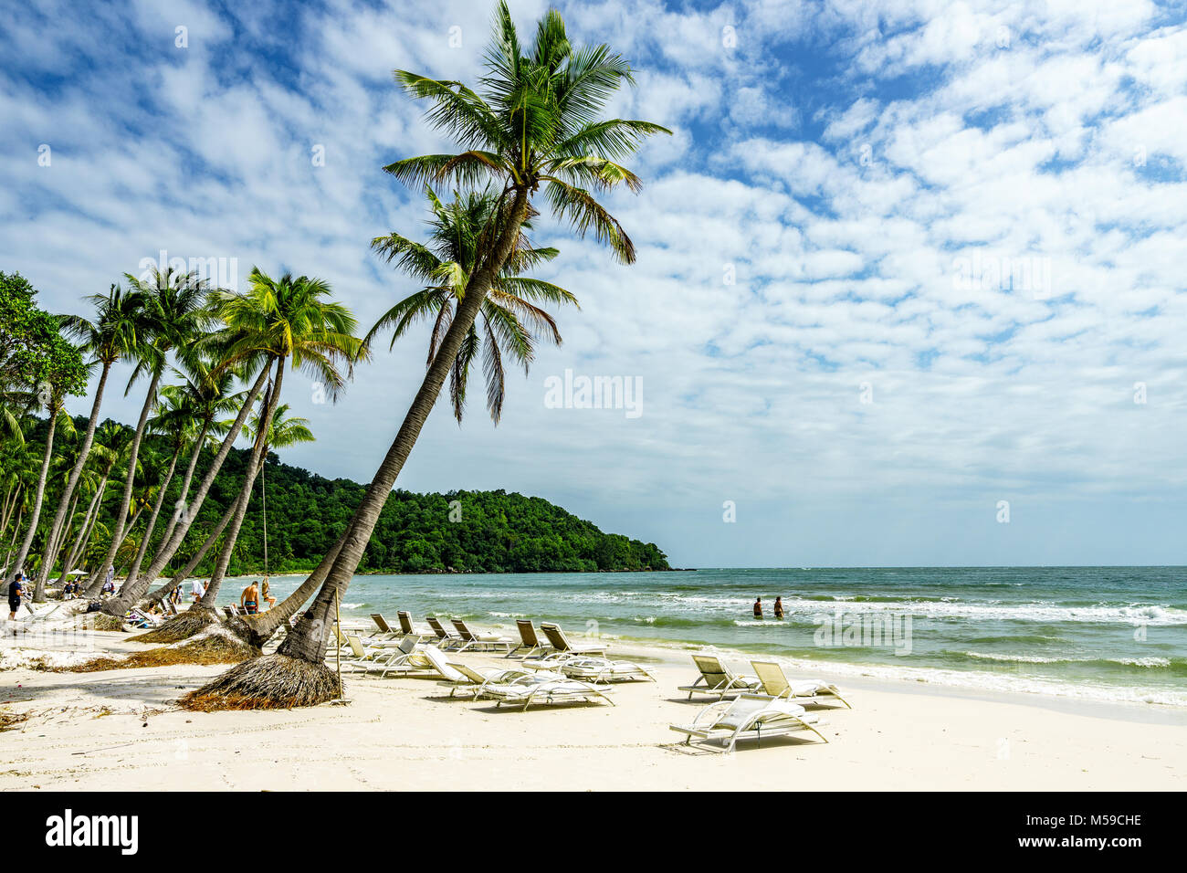 Sao Beach auf der Insel Phu Quoc, Kien Giang, Vietnam. Stockfoto