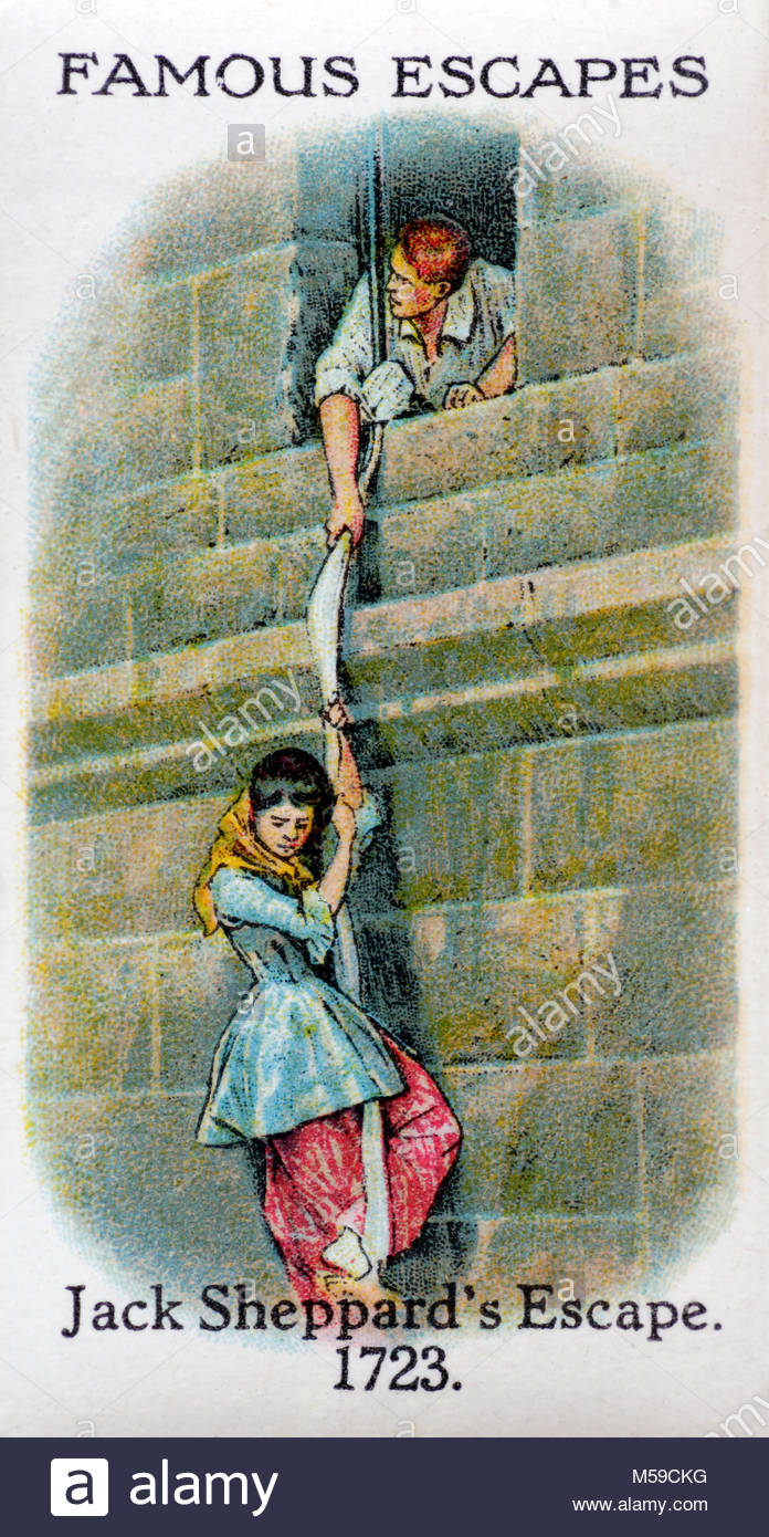 Berühmte Austritt - Jack Sheppard's Escape 1723 Stockfoto