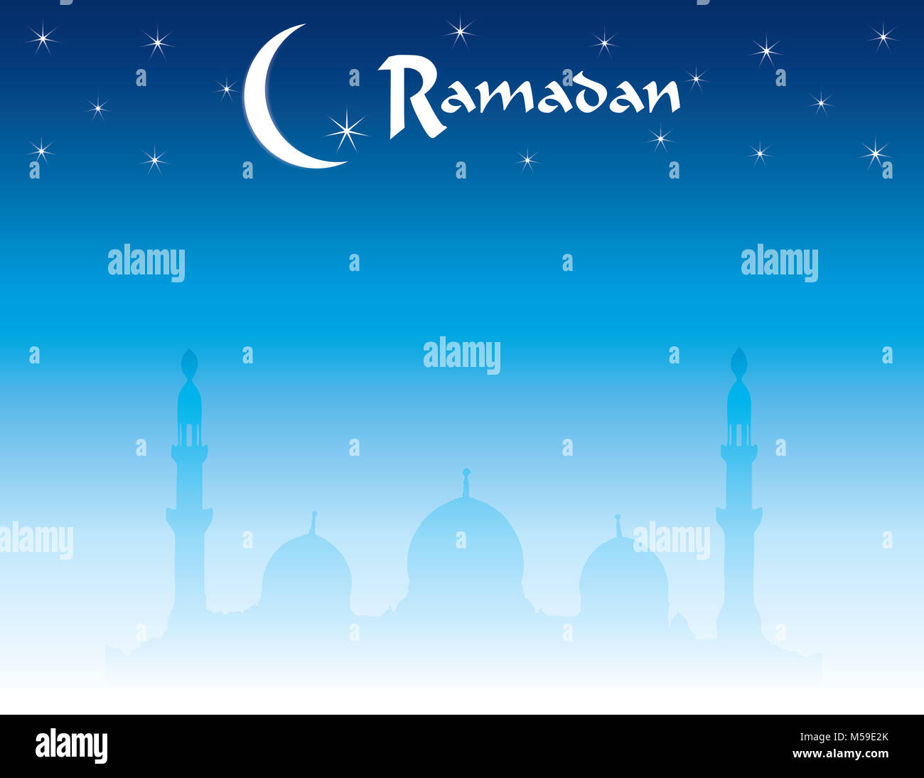 Ramadan Hintergrund mit Sky und Moschee Stockfoto