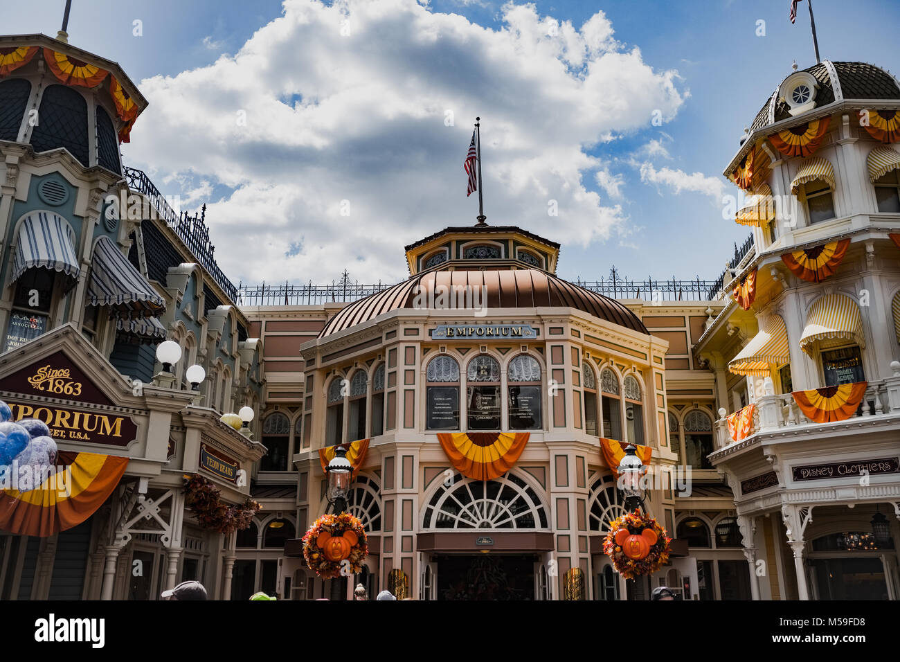 Die emporium Magical Kingdom in Disney World, Orlando, Florida, USA, Nordamerika Stockfoto