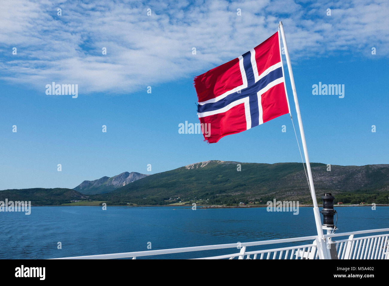 Norwegen, Norwegisch Flags Stockfoto