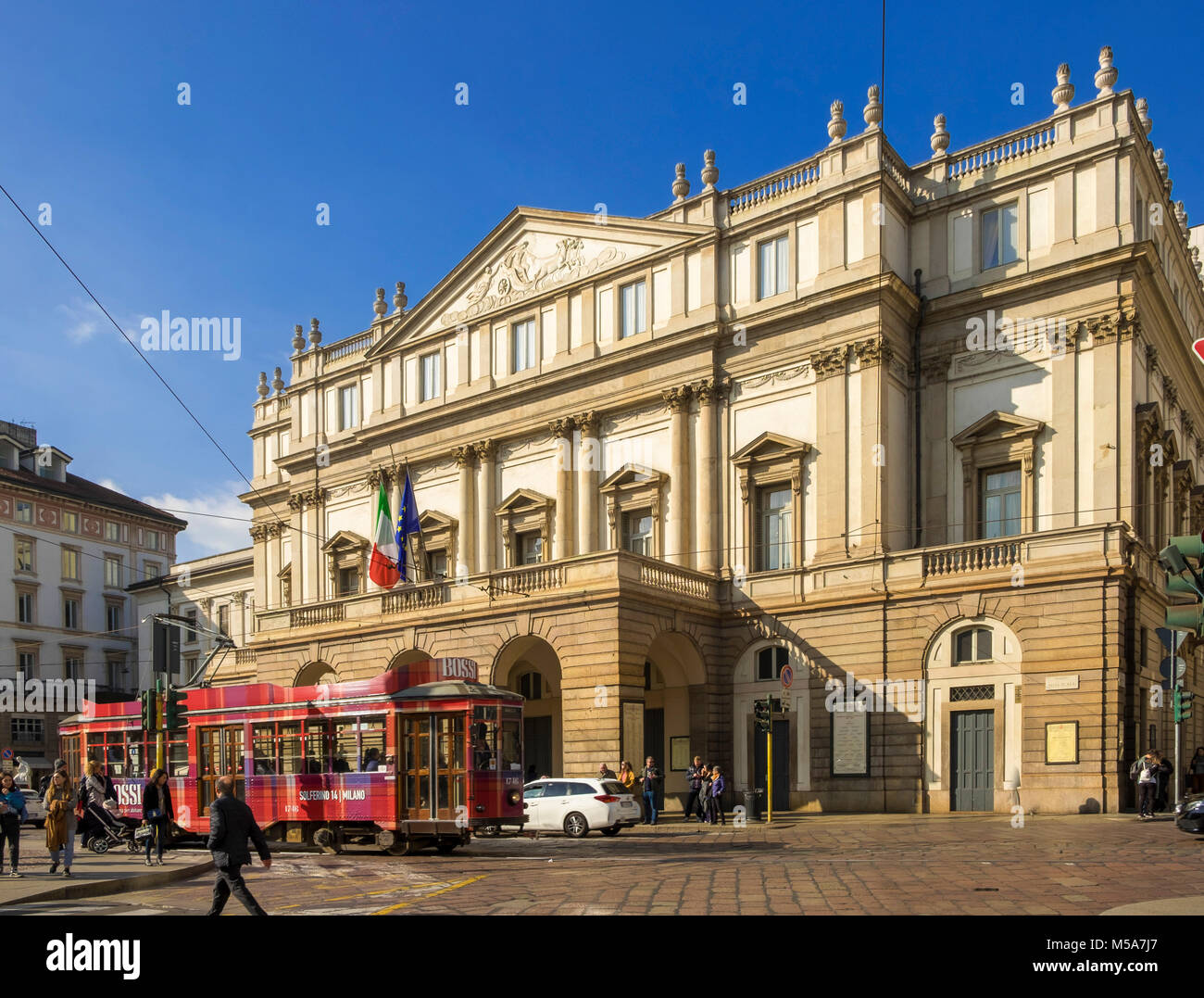 Das Opernhaus La Scala, Teatro alla Scala in Mailand, Italien Stockfoto