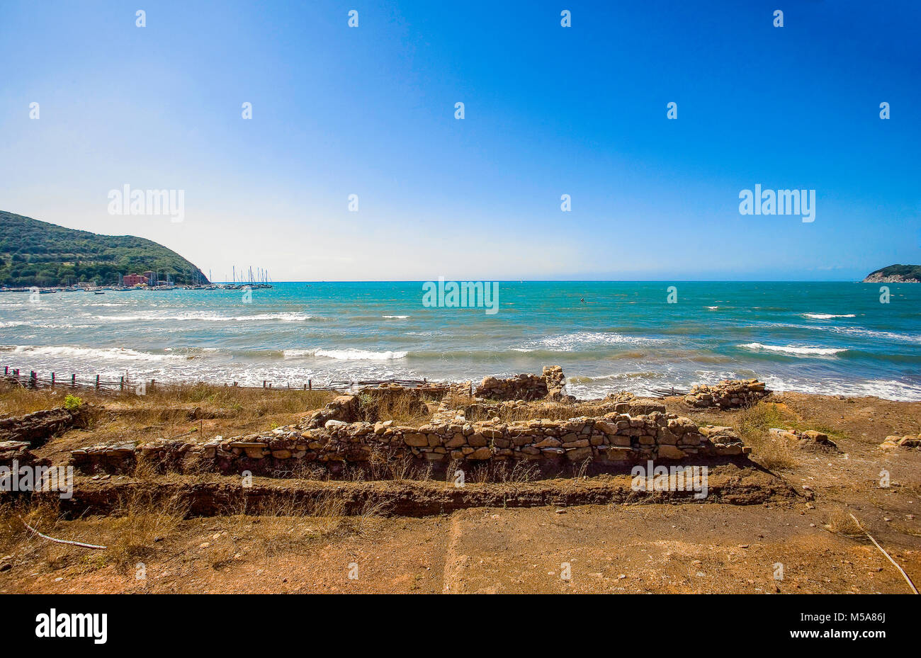 Italien, Toskana, Baratti Golf, etruskische Archäologie Grab Stockfoto