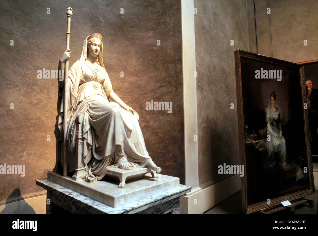 Parma (Italien), National Gallery, Statue der Kaiserin Maria Luigia von Canova Bildhauer Stockfoto