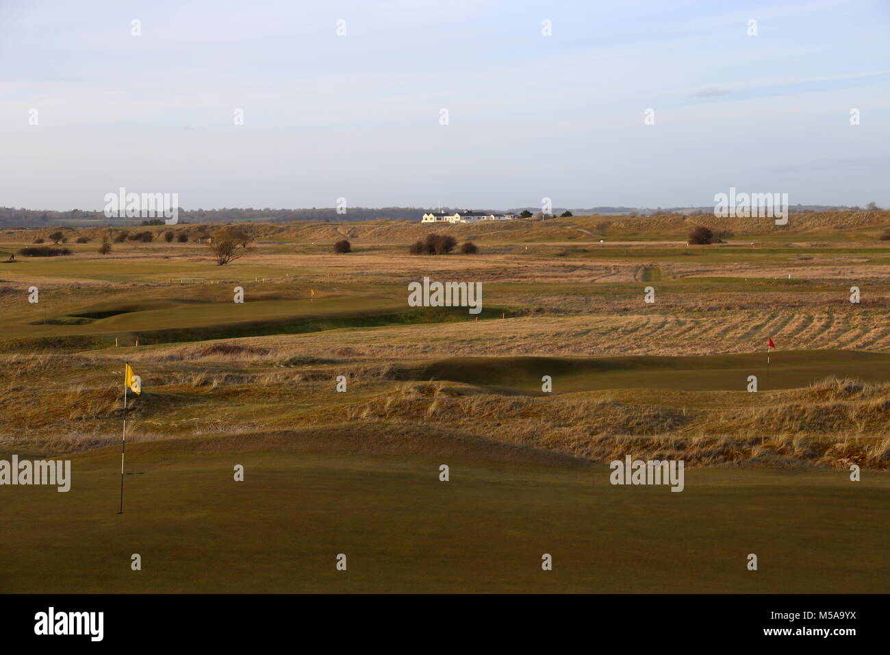 Roggen Golfplatz, Camber Sands, Rye, East Sussex, England, Großbritannien, USA, UK, Europa Stockfoto