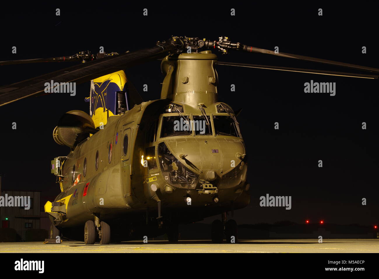 Boeing Vertol CH-47, Chinook Helicopter, RAF Odiham, Stockfoto