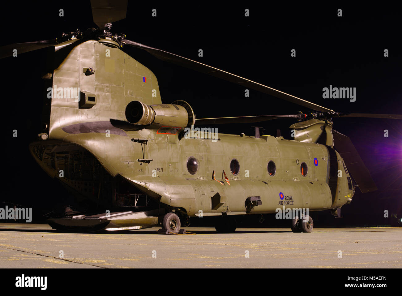 Boeing Vertol CH-47, Chinook Helicopter, RAF Odiham, Stockfoto