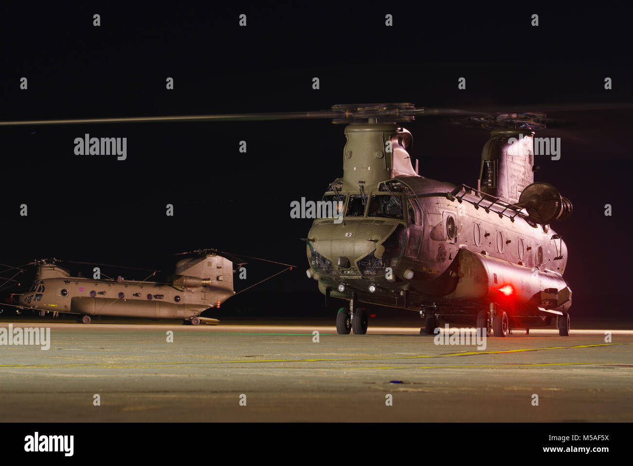 Boeing Vertol CH-47, Chinook Helicopter, RAF Odiham, Stockfoto