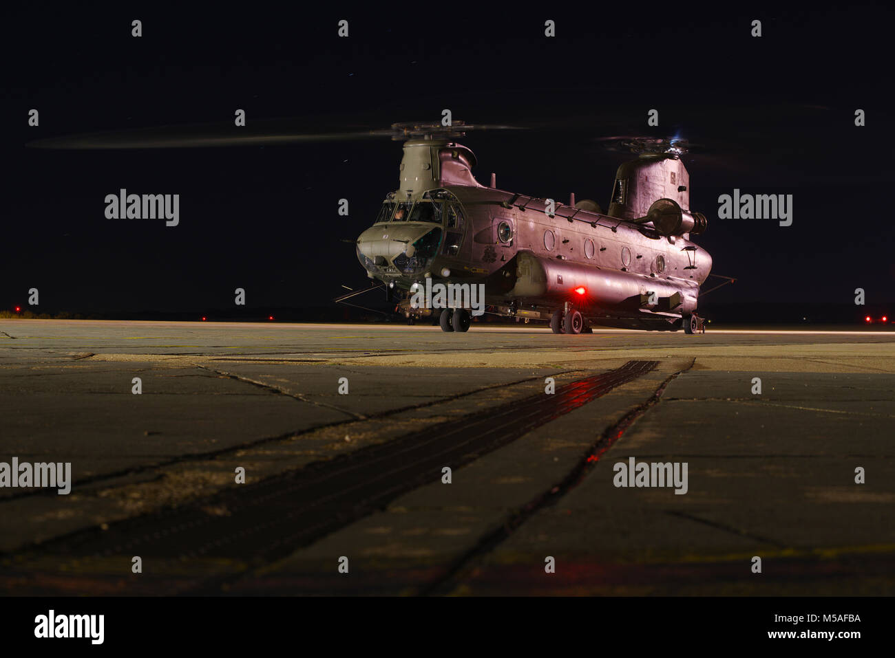 Boeing Vertol CH-47, Chinook Helicopter, RAF Odiham, Stockfoto