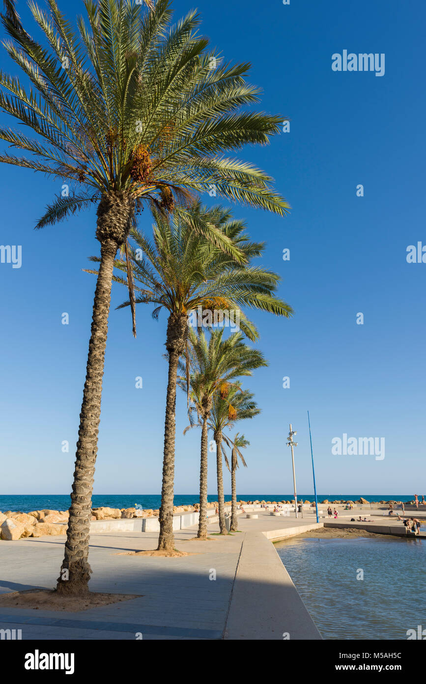 Das Meer in Torrevieja, Alicante, Spanien Stockfoto